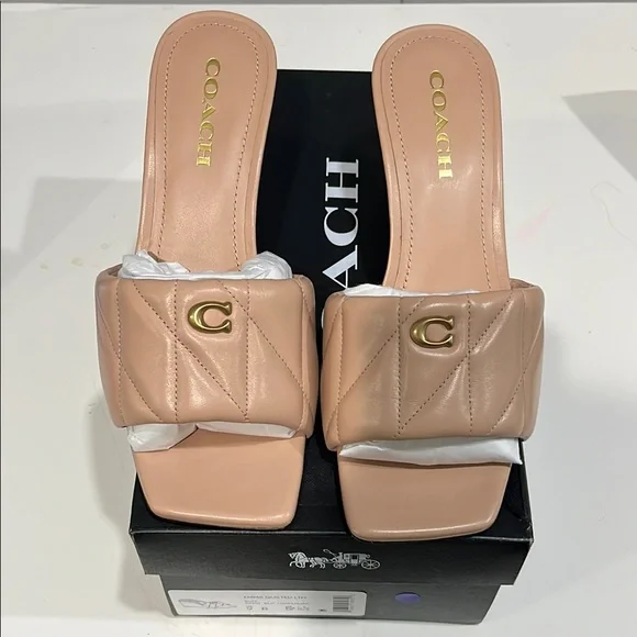 NWB Coach Emma Quilted Wedge - Picture 2 of 10